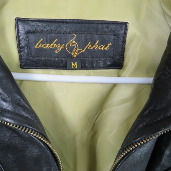 Baby Phat Black Leather Jacket - Picture 3 of 9
